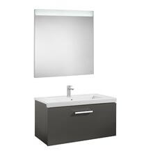 Pack mueble 80cm un cajón gris Prisma Roca
