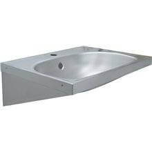 Lavabo mural rectangular acero satinado NOFER
