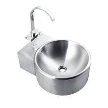 Lavabo mural design circular acero NOFER