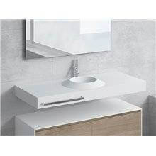 Conjunto encimera+lavabo CORUS toallero NATUGAMA