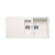 Fregadero blanco con escurridor Oslo QUARZEX® Roca