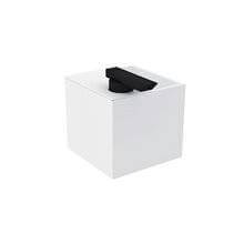 Dispensador con portacepillos blanco y negro the grid COSMIC