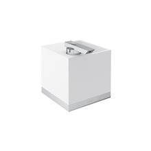 Dispensador con portacepillos pared cromo the grid COSMIC