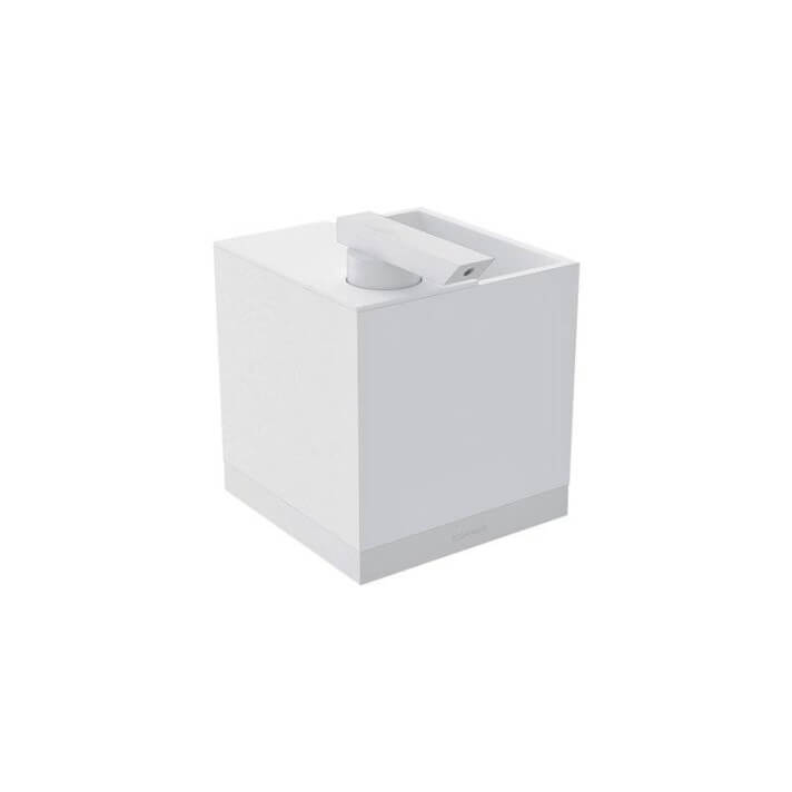 Dispensador con portacepillos pared blanco the grid COSMIC