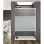 Mampara frontal 1 corredera serigrafia BASIC GME