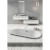Bañera Curve 170x80 cm con estructura b10