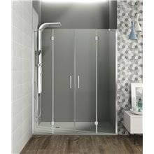 Mampara frontal 2 fijos+2 abatibles GLASS GME