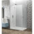 Mampara angular 2 fijos+2 abatibles GLASS GME