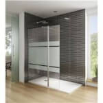 Mampara frontal panel fijo+abatible decorado SCREEN GME