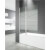Mampara frontal bañera fijo+abatible decorado OPEN GME