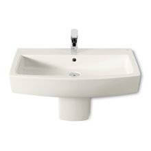 Lavabo semipedestal edelweiss Hall 65x49,5cm Roca