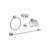 Toallero aro con conjunto de 5 accesorios para baño Essentials Grohe