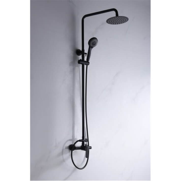 Columna de ducha negra Imex Roma