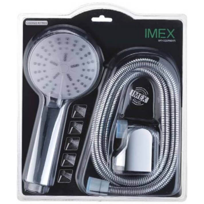 Kit teleducha+flexo+soporte Imex