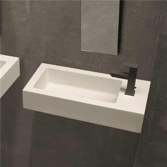 Lavabo encimera lateral a medida BARI MINI Resigres