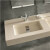 Lavabo encimera con faldón a medida SENDA Resigres