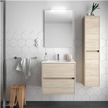 Mueble 71cm Roble Caledonia de 2 cajones SALGAR NOJA