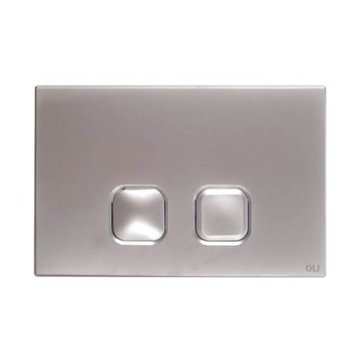 Placa pulsadora Plain cromo brillo OLI