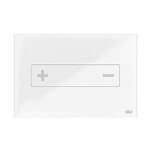 Placa pulsadora Oceanía mec vidrio blanco OLI