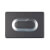 Placa pulsadora Salina soft touch negro-cromo brillo OLI