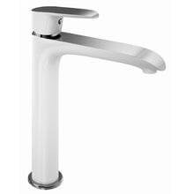 Grifo de lavabo blanco alto Dann 