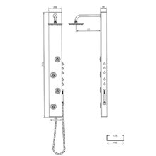 Columna de ducha termostática Suderland Inox de GME