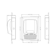 Estructura para secamanos en blanco Mediflow Mediclinics