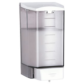 Dispensador jab&oacute;n 1,1L blanco pulsador Mediclinics