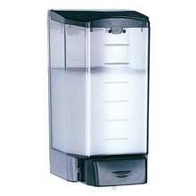 Dispensador jabón 1,1L negro pulsador Mediclinics