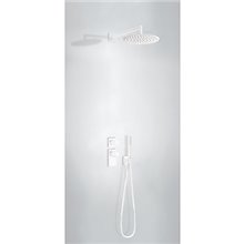 Kit de ducha termostático empotrado blanco PROJECT TRES
