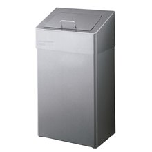 Papelera higiénica doble tapa 10L gris Mediclinics