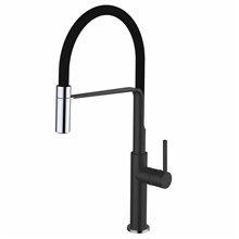Grifo de fregadero Chef Slim Negro-Cromo