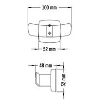 Percha doble satinado Medisteel Mediclinics