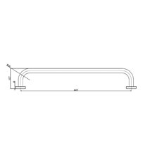 Toallero manillón 65cm latón Medicrom Mediclinics