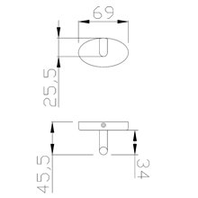 Percha única blanca Medinylon Mediclinics