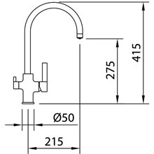Grifo de fregadero Osmosis Square