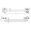 Barra recta 53cm satinado Medinox Mediclinics