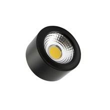 Plafón LED de techo redondo Ø9x5'5cm 7W negro