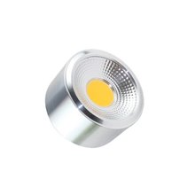 Plafón LED de techo redondo Ø9x5cm 7W plateado