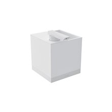 Portacepillos con dispensador pared blanco the grid COSMIC