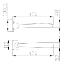 Apoyabrazos abatible 45cm Urban People Mediclinics