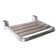 Asiento abatible brillante acero inox Mediclinics