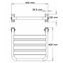 Asiento abatible satinado acero inox Mediclinics
