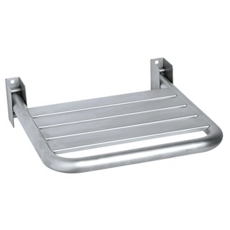 Asiento abatible satinado acero inox Mediclinics