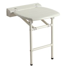 Asiento abatible apoyo a suelo blanco Mediclinics