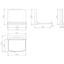 Asiento blanco polipropileno Tubocolor Mediclinics