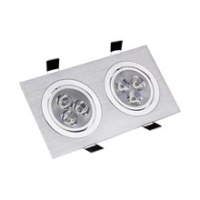 Foco LED direccionable 17'5x9'2x4'2cm 6W plata