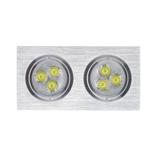 Foco LED direccionable 17'5x9'2x4'2cm 6W plata