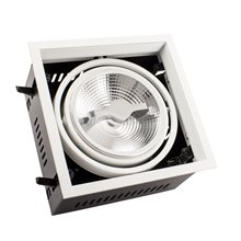 Foco LED cuadrado direccionable 17x17x10cm 15W