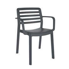 Silla con brazos blanca WIND de Resol